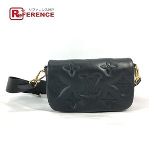 Louis Vuitton Bulegram Wallet on Strap Long Crossbody Bag Black
